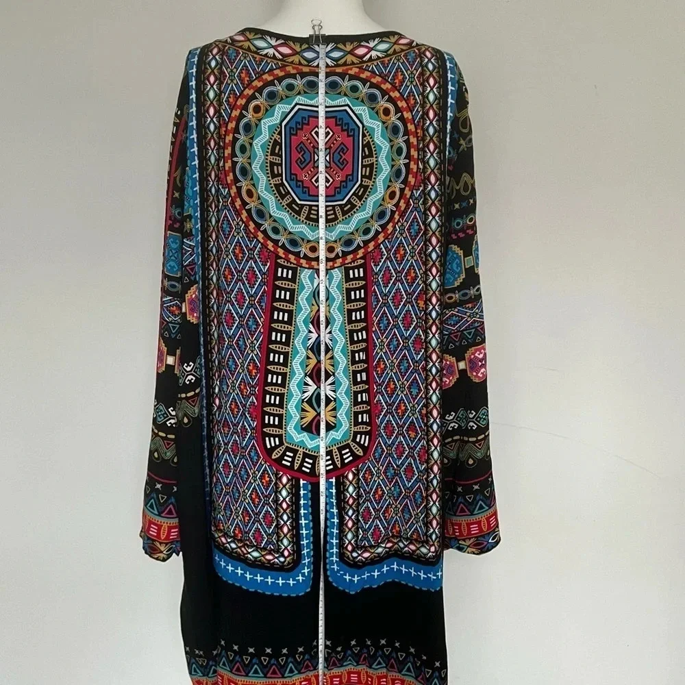 Flying Tomato tunic dress NWOT Women Size XXL Plus Long Sleeve Black - Picture 4 of 10